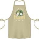 Promoted to Grandpa Est. 2023 Cotton Apron 100% Organic Khaki