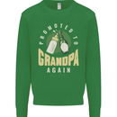 Promoted to Grandpa Est. 2023 Kids Sweatshirt Jumper Irish Green