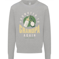 Promoted to Grandpa Est. 2023 Kids Sweatshirt Jumper Sports Grey
