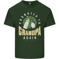 Promoted to Grandpa Est. 2023 Mens Cotton T-Shirt Tee Top Forest Green