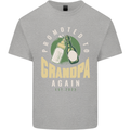 Promoted to Grandpa Est. 2023 Mens Cotton T-Shirt Tee Top Sports Grey