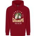Promoted to Grandpa Est. 2024 Childrens Kids Hoodie Red