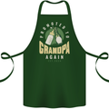 Promoted to Grandpa Est. 2024 Cotton Apron 100% Organic Forest Green