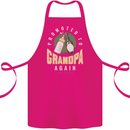 Promoted to Grandpa Est. 2024 Cotton Apron 100% Organic Pink