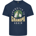Promoted to Grandpa Est. 2024 Kids T-Shirt Childrens Navy Blue