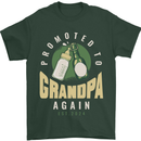 Promoted to Grandpa Est. 2024 Mens T-Shirt 100% Cotton Forest Green