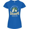 Promoted to Grandpa Est. 2024 Womens Petite Cut T-Shirt Royal Blue
