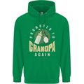 Promoted to Grandpa Est. 2025 Childrens Kids Hoodie Irish Green