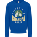 Promoted to Grandpa Est. 2025 Kids Sweatshirt Jumper Royal Blue