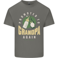 Promoted to Grandpa Est. 2025 Kids T-Shirt Childrens Charcoal