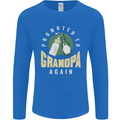 Promoted to Grandpa Est. 2025 Mens Long Sleeve T-Shirt Royal Blue