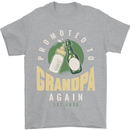 Promoted to Grandpa Est. 2025 Mens T-Shirt 100% Cotton Sports Grey