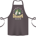 Promoted to Grandpa Est. 2026 Cotton Apron 100% Organic Dark Grey