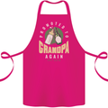 Promoted to Grandpa Est. 2026 Cotton Apron 100% Organic Pink