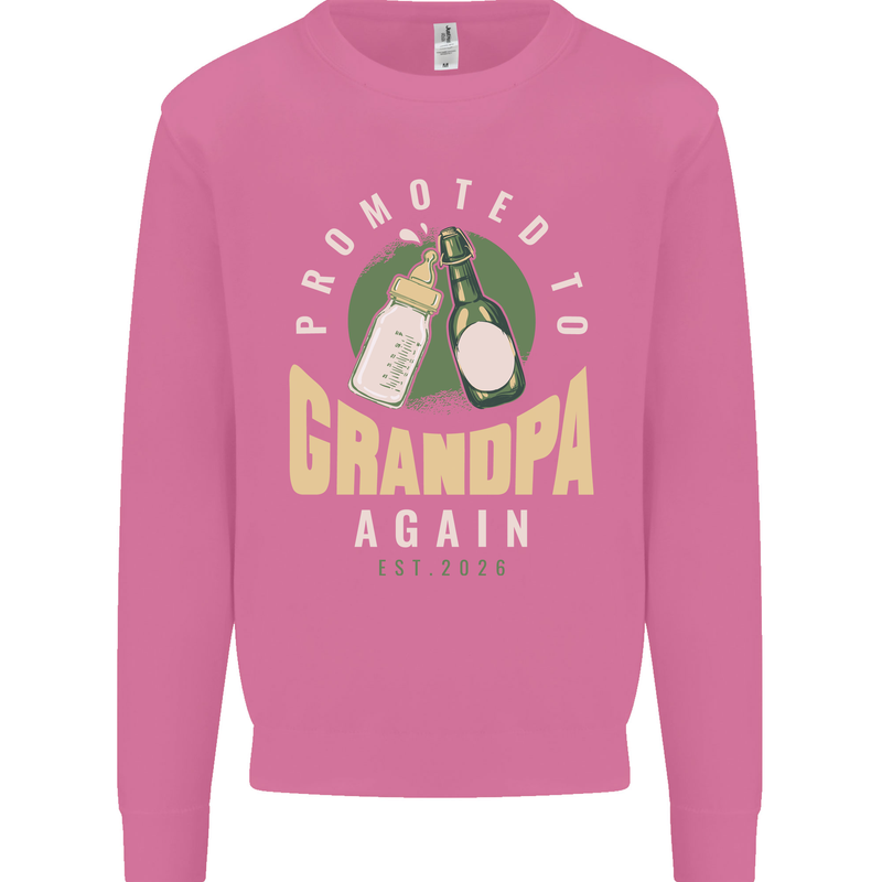 Promoted to Grandpa Est. 2026 Mens Sweatshirt Jumper Azalea