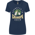 Promoted to Grandpa Est. 2026 Womens Wider Cut T-Shirt Navy Blue