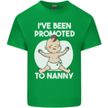 Promoted to Nanny Funny Baby Boy Girl Mens Cotton T-Shirt Tee Top Irish Green