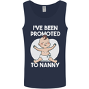 Promoted to Nanny Funny Baby Boy Girl Mens Vest Tank Top Navy Blue