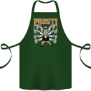 Prost German Oktoberfest Beer Cotton Apron 100% Organic Forest Green