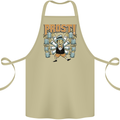 Prost German Oktoberfest Beer Cotton Apron 100% Organic Khaki