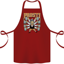 Prost German Oktoberfest Beer Cotton Apron 100% Organic Maroon