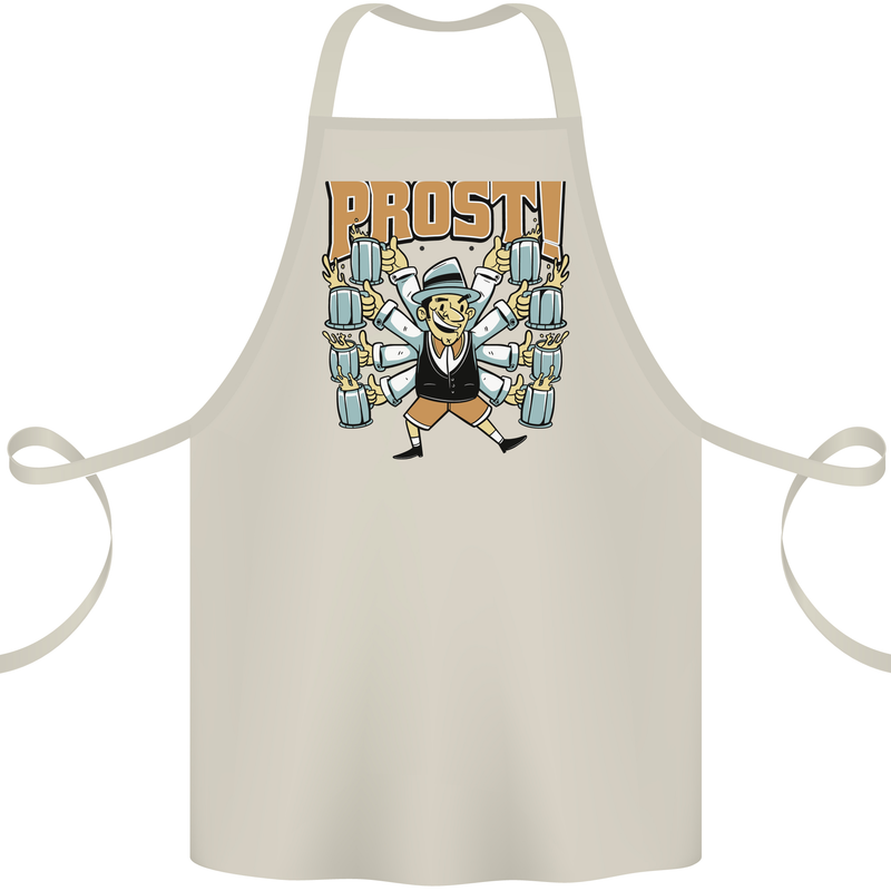 Prost German Oktoberfest Beer Cotton Apron 100% Organic Natural