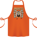 Prost German Oktoberfest Beer Cotton Apron 100% Organic Orange