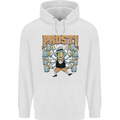 Prost German Oktoberfest Beer Mens 80% Cotton Hoodie White