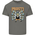 Prost German Oktoberfest Beer Mens Cotton T-Shirt Tee Top Charcoal
