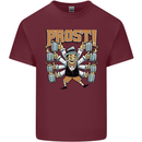 Prost German Oktoberfest Beer Mens Cotton T-Shirt Tee Top Maroon