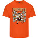 Prost German Oktoberfest Beer Mens Cotton T-Shirt Tee Top Orange
