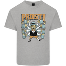 Prost German Oktoberfest Beer Mens Cotton T-Shirt Tee Top Sports Grey