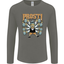 Prost German Oktoberfest Beer Mens Long Sleeve T-Shirt Charcoal