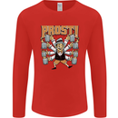 Prost German Oktoberfest Beer Mens Long Sleeve T-Shirt Red