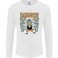 Prost German Oktoberfest Beer Mens Long Sleeve T-Shirt White