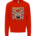 Prost German Oktoberfest Beer Mens Sweatshirt Jumper Bright Red