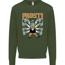 Prost German Oktoberfest Beer Mens Sweatshirt Jumper Forest Green