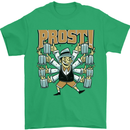 Prost German Oktoberfest Beer Mens T-Shirt 100% Cotton Irish Green