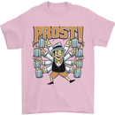 Prost German Oktoberfest Beer Mens T-Shirt 100% Cotton Light Pink