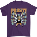Prost German Oktoberfest Beer Mens T-Shirt 100% Cotton Purple
