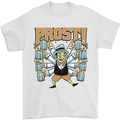 Prost German Oktoberfest Beer Mens T-Shirt 100% Cotton White