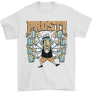 Prost German Oktoberfest Beer Mens T-Shirt 100% Cotton White