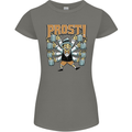 Prost German Oktoberfest Beer Womens Petite Cut T-Shirt Charcoal