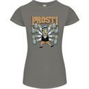 Prost German Oktoberfest Beer Womens Petite Cut T-Shirt Charcoal