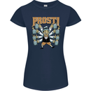 Prost German Oktoberfest Beer Womens Petite Cut T-Shirt Navy Blue