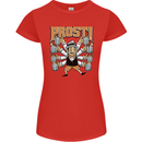 Prost German Oktoberfest Beer Womens Petite Cut T-Shirt Red