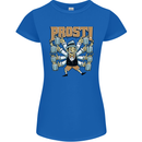 Prost German Oktoberfest Beer Womens Petite Cut T-Shirt Royal Blue