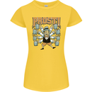 Prost German Oktoberfest Beer Womens Petite Cut T-Shirt Yellow
