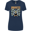 Prost German Oktoberfest Beer Womens Wider Cut T-Shirt Navy Blue