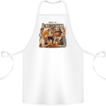 Prost to Oktoberfest German Beer Festival Cotton Apron 100% Organic White